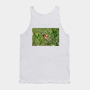 Single Maple Leaf and Dandelion Tank Top